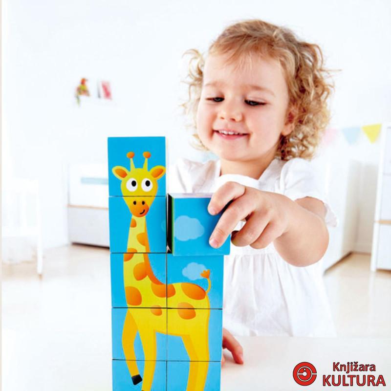 Hape puzzle kocke 6 slika Jungle H1619 