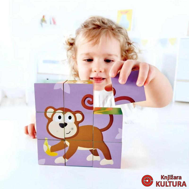 Hape puzzle kocke 6 slika Jungle H1619 