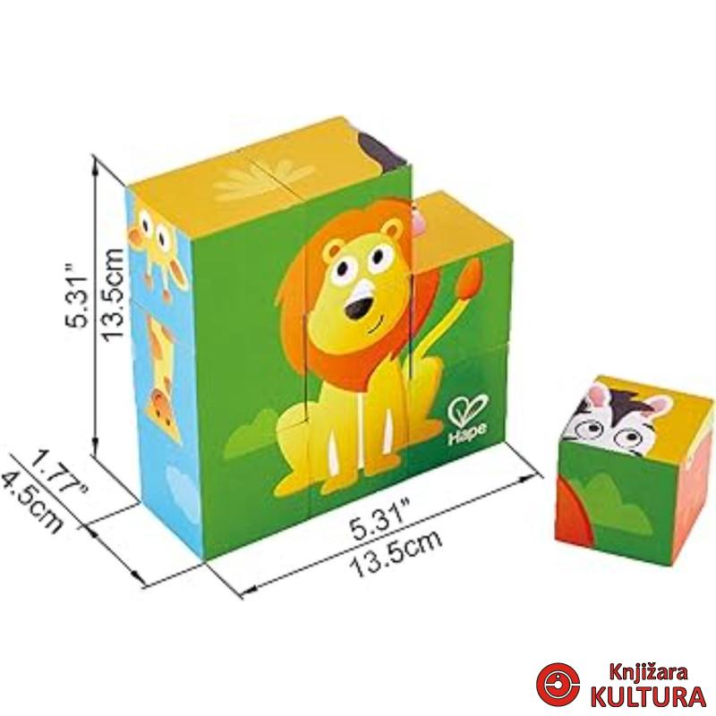 Hape puzzle kocke 6 slika Jungle H1619 