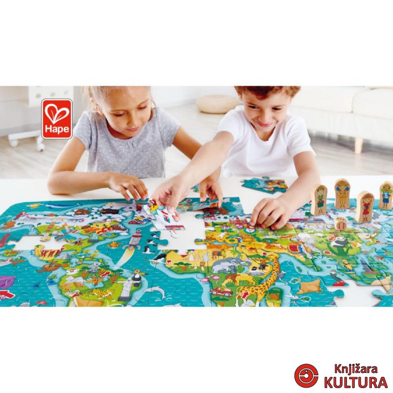 Hape puzzle karta svijeta H1626 