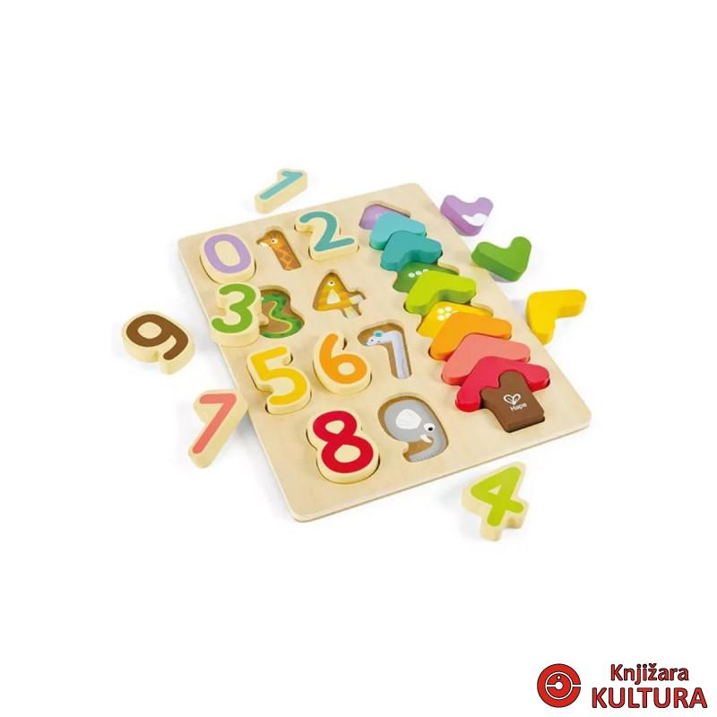 Hape drvene puzzle boje i brojevi H1657 