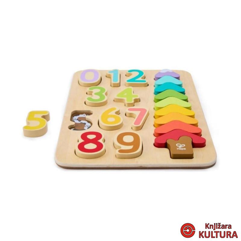Hape drvene puzzle boje i brojevi H1657 