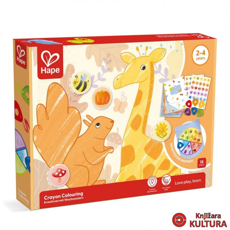 Hape voštanje boje i bojanka H2004 