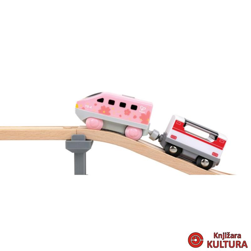Hape lokomotiva na bateriju-roze H3787 