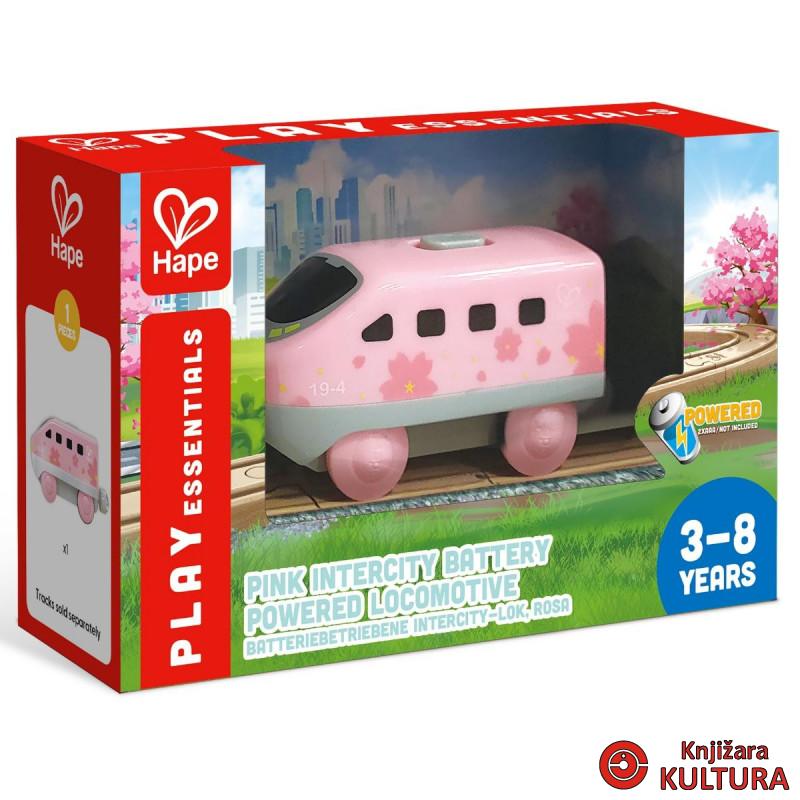 Hape lokomotiva na bateriju-roze H3787 