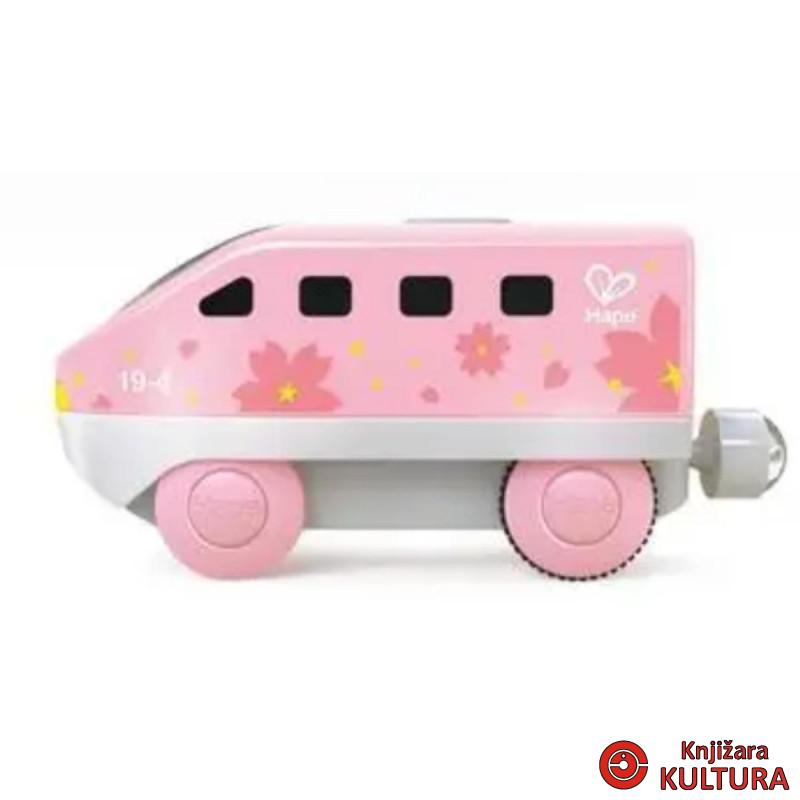 Hape lokomotiva na bateriju-roze H3787 