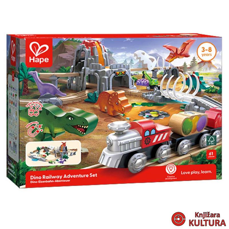 Hape set avantura sa dinom i željeznicom H3795 
