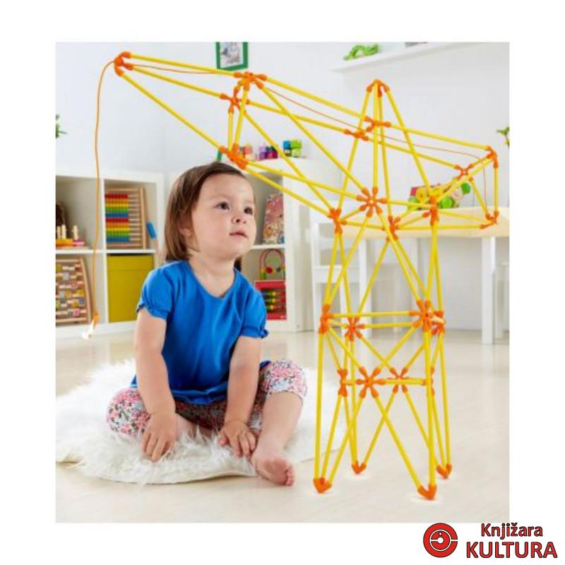 Hape konstruktor od bambus štapića kran H5562 