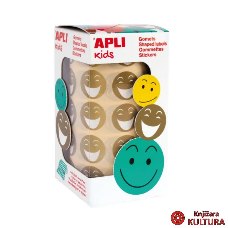 SAMOLJEPLJIVI STIKERI APLI SMILE GOLD 20mm 