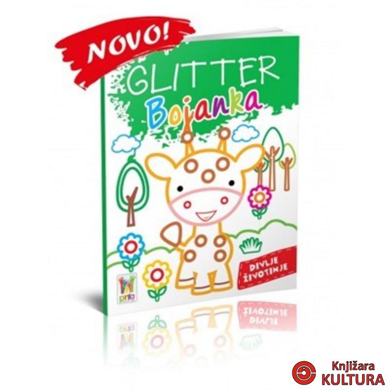 GLITER BOJANKA- DIVLJE ŽIVOTINJE 