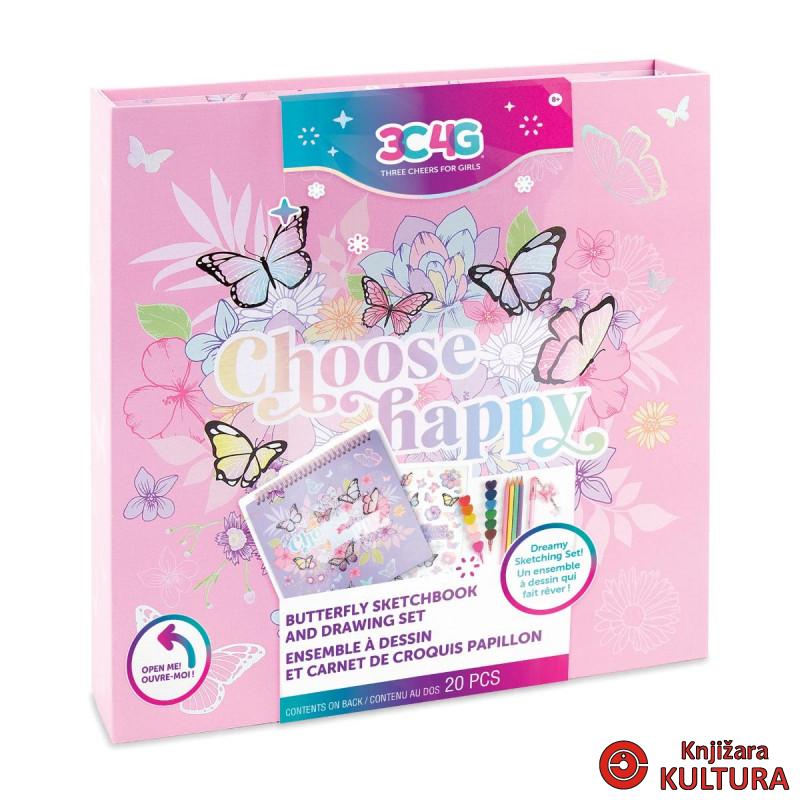 BLOK ZA CRTANJE I BOJENJE BUTTERFLY 