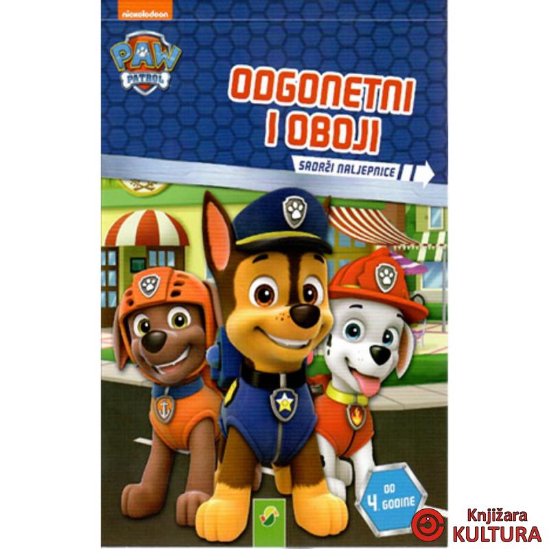PAW PATROL ODGONETNI I OBOJI 