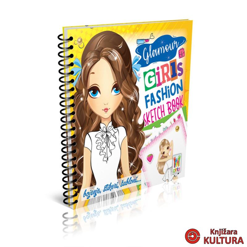 GLAMOUR GIRLS FASHION SKETCH BOOK 