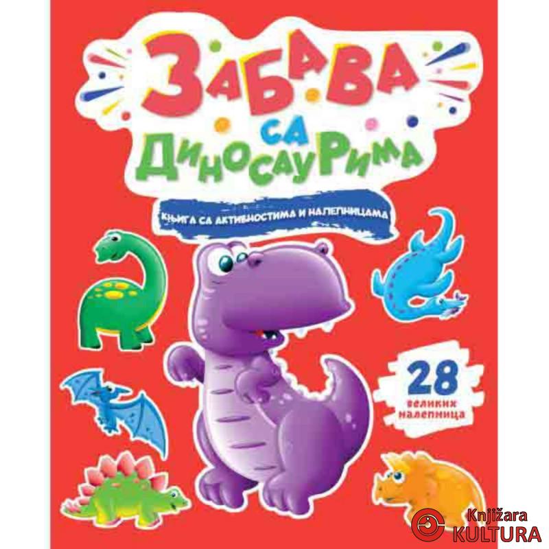 KNJIGA SA AKTIVNOSTIMA I NALEPNICAMA: ZABAVA SA DINOSAURIMA 