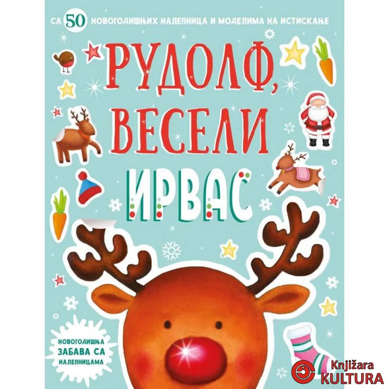 Novogodišnja zabava sa nalepnicama – Rudolf, veseli irvas 