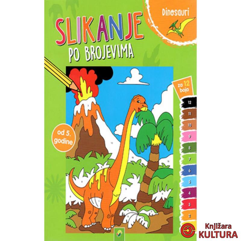 SLIKANJE PO BROJEVIMA-DINOSAURI 