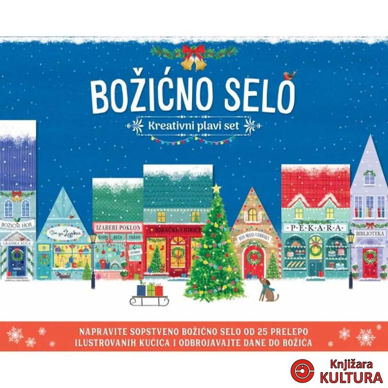 Božićno selo – kreativni plavi set 