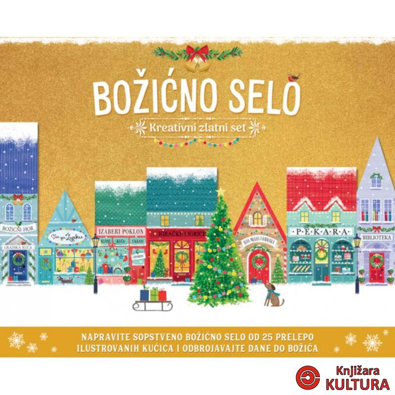 Božićno selo – kreativni zlatni set 