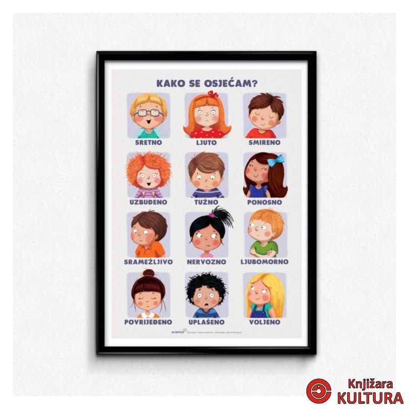 Poster A2 - Emocije - Kako se osjećam? 