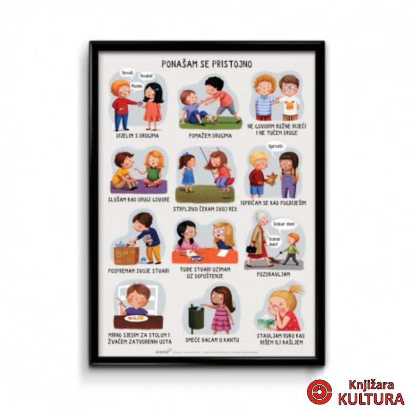 Poster A2 - Bonton - Ponašam se pristojno 