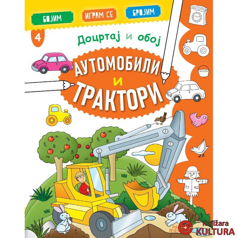 Docrtaj i oboj - Automobili i traktori 