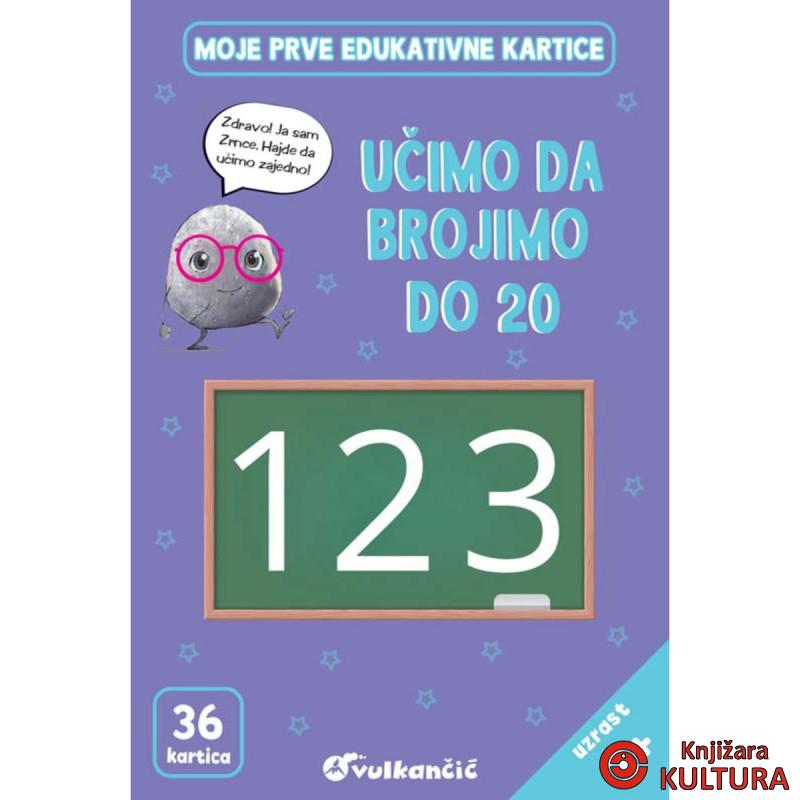 ZRNCE KARTICE – UČIMO DA BROJIMO DO 20 – LATINICA 