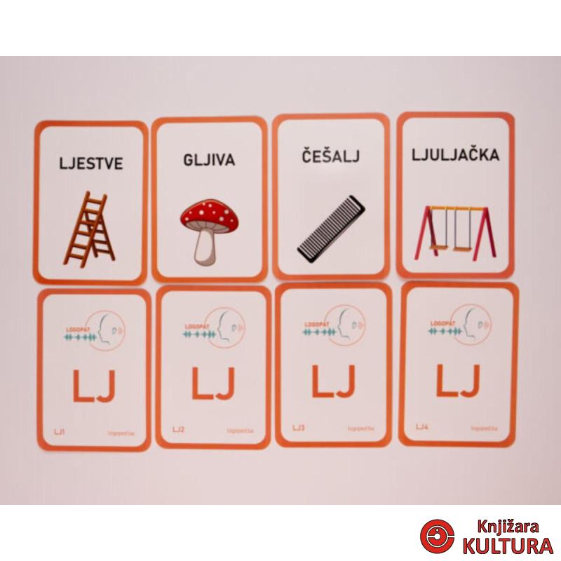 LOGOPEDSKE KARTICE-SLOVO LJ-LATINICA 