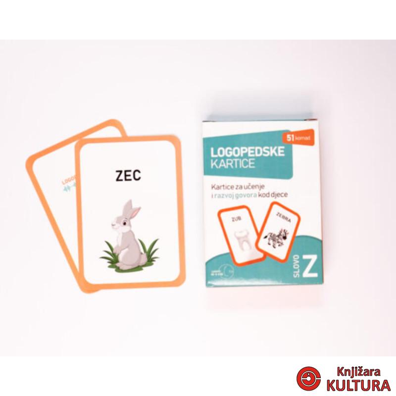 LOGOPEDSKE KARTICE-SLOVO Z-LATINICA 