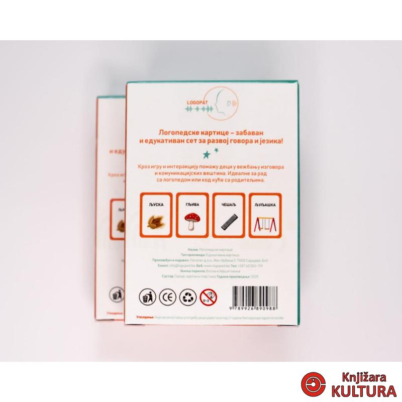 LOGOPEDSKE KARTICE-SLOVO LJ-ĆIRILICA 