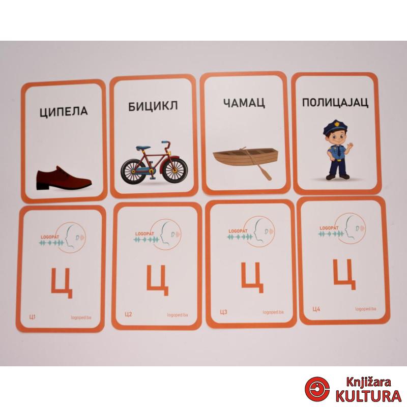 LOGOPEDSKE KARTICE-SLOVO C-ĆIRILICA 