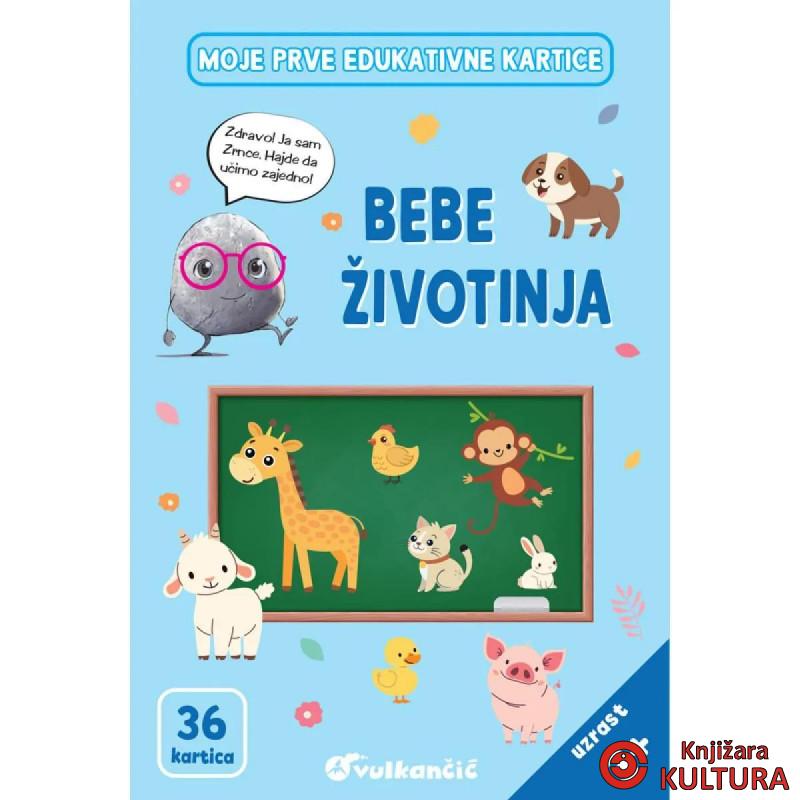 Zrnce kartice – Bebe životinja – latinica 