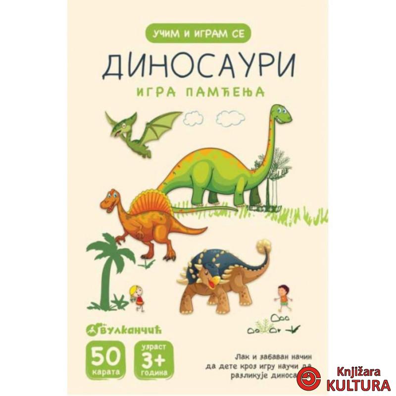 KARTE UČIM I IGRAM SE – IGRA PAMĆENJA – DINOSAURI 