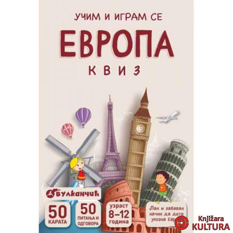Karte UČIM I IGRAM SE – EVROPA – KVIZ 