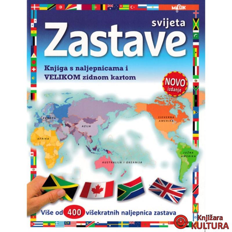 ZASTAVE SVIJETA-KNJIGA S NALJEPNICAMA 