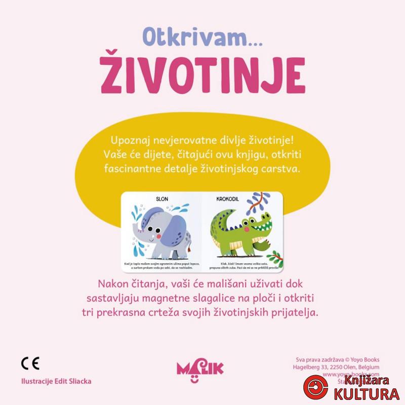 KNJIGA I MAGNETNE SLAGALICE-ŽIVOTINJE 