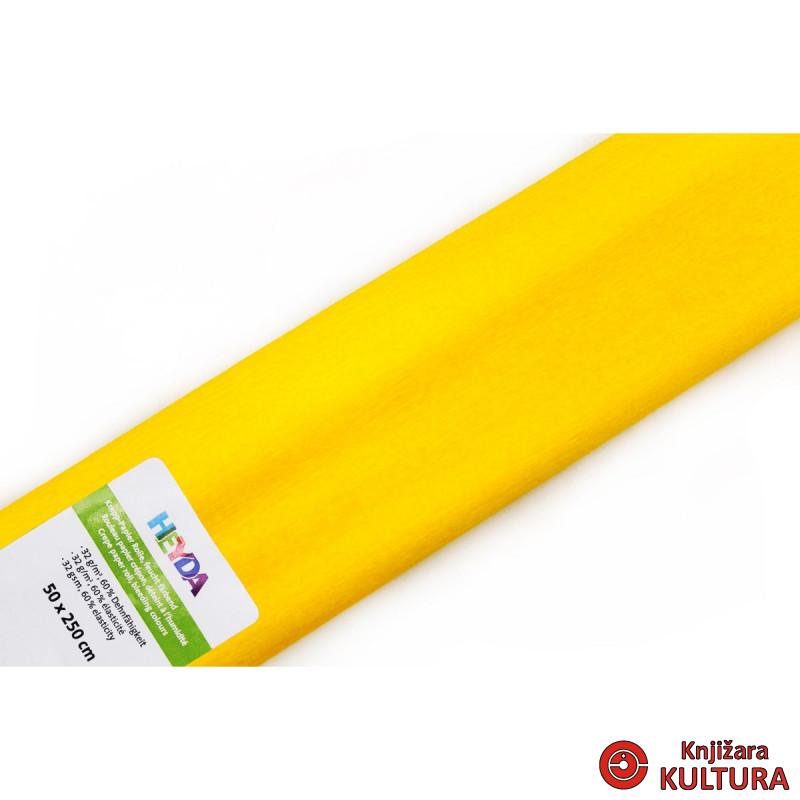 KREP PAPIR 50*250 ŽUTI HEYDA 
