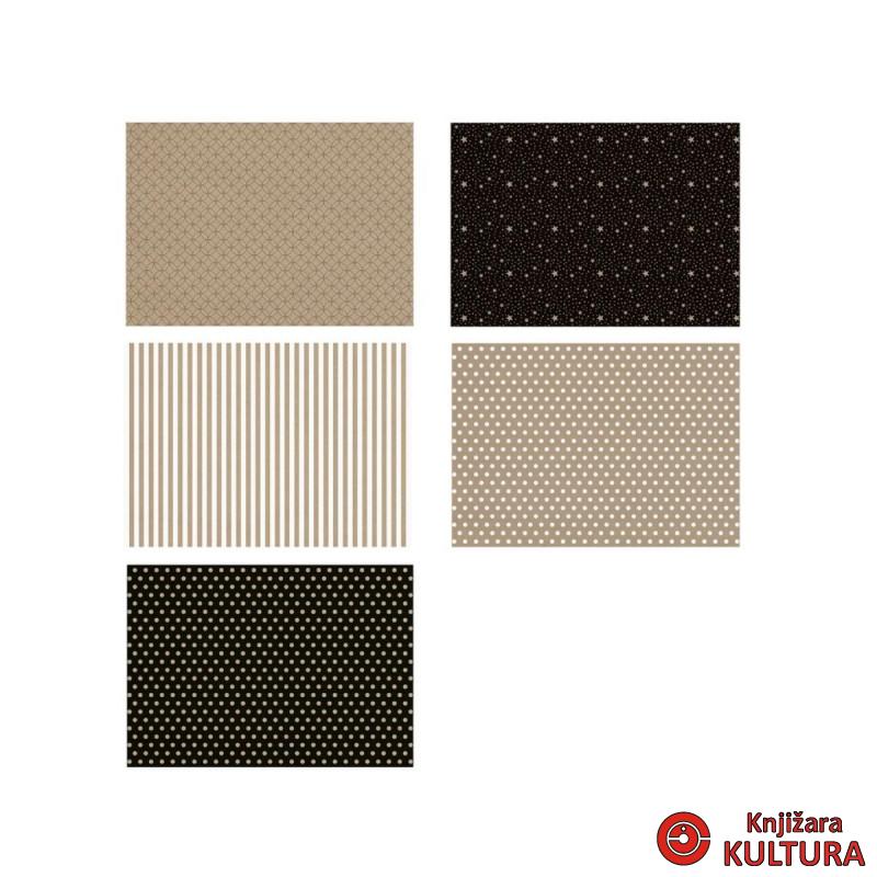 UKRASNI PAPIR  KRAFT BLACK 