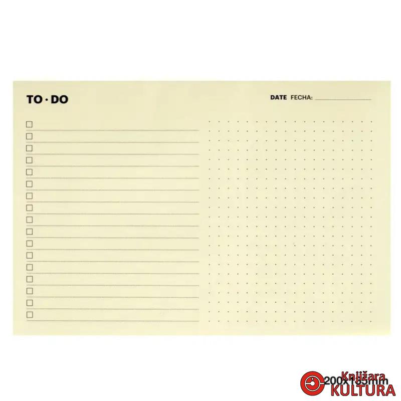 PLANER DNEVNI TO-DO HORZ. A5 