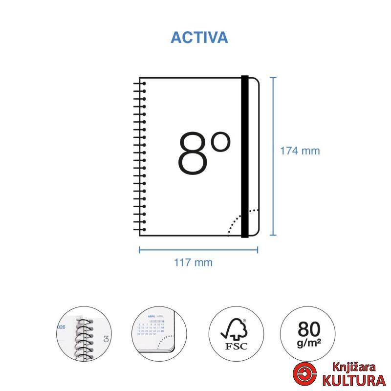 PLANER ACTIVA W/V COLL.PINK 26_27 