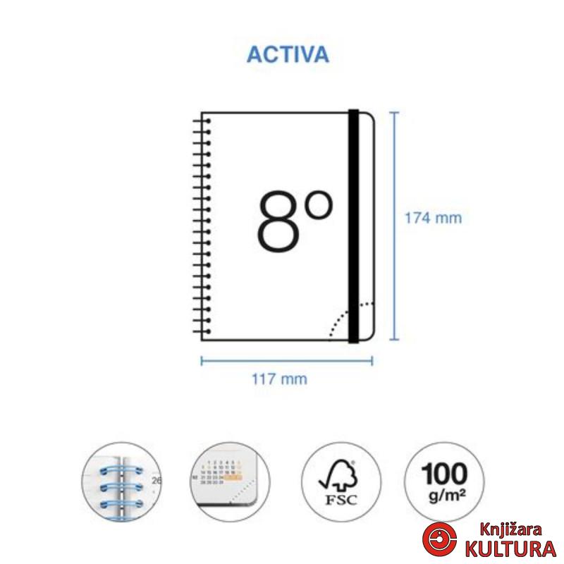 PLANER ACTIVA W/VCAT GREY B2B 26_27 