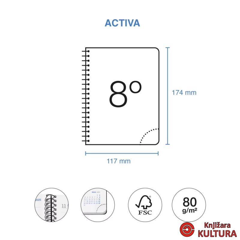 PLANER ACTIVA D/P LAB BLACK 26_27 
