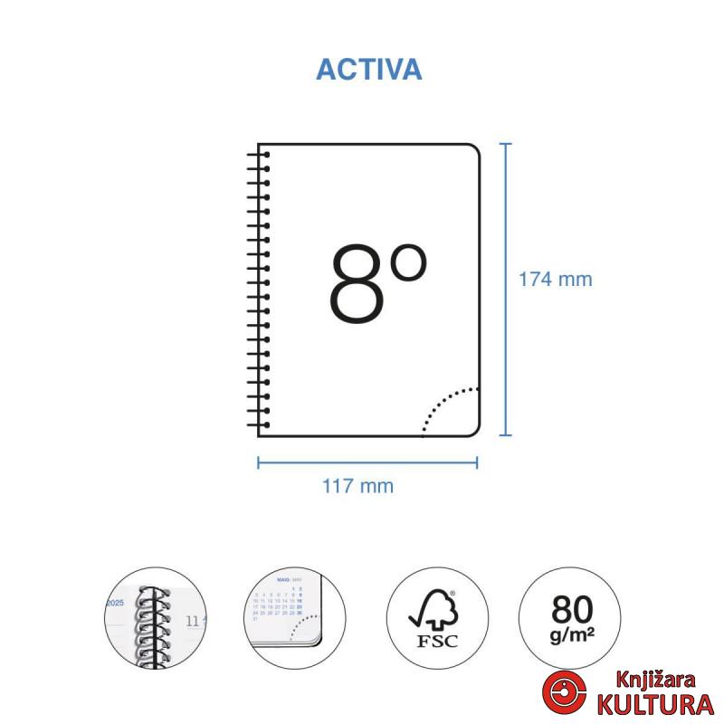 PLANER ACTIVA D/P LAB BLUE 26_27 