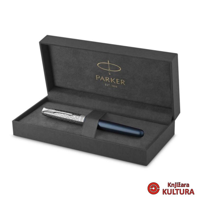 NALIV PERO PARKER SONNET METAL PLAVA CT 