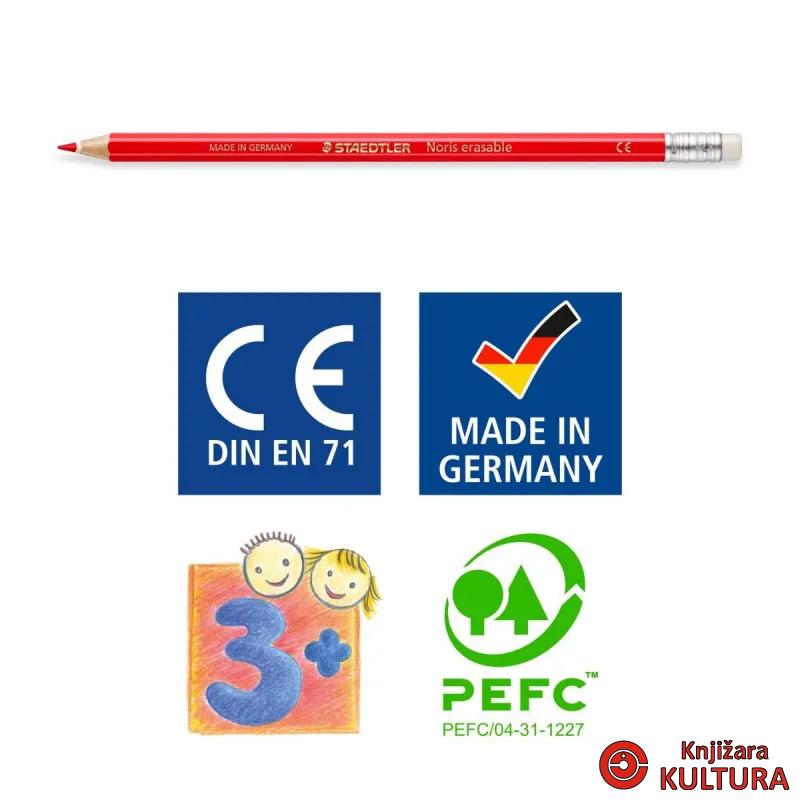 DRV.BOJE STAEDTLER GUMICA 12/1 