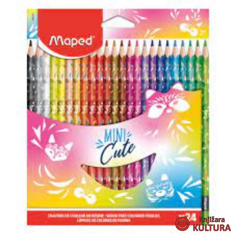 DRVENE BOJICE 24/1 MINI CUTE MAPED 