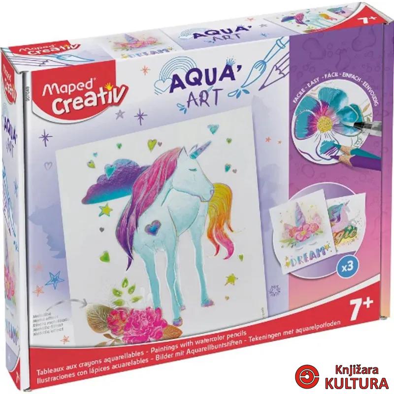 AQUARELL SET ZA BOJENJE UNICORN MAPED 