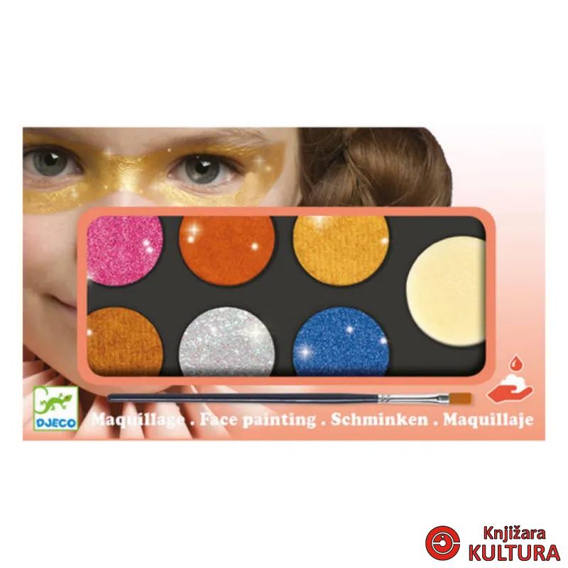 BOJE ZA LICE - Palette 6 colours - Metallic 