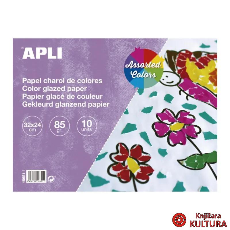 PAPIR U BOJI SJAJNI 32X24 10S ASSORTED COL, 