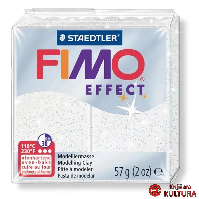 MASA ZA MODEL.FIMO EFFECT METALLIC BIJELA 
