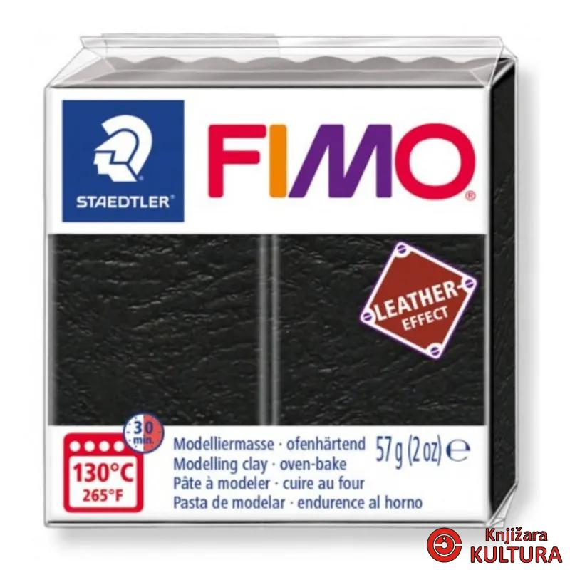 MASA ZA MOD.FIMO LEATHER EFFECT CRNA 